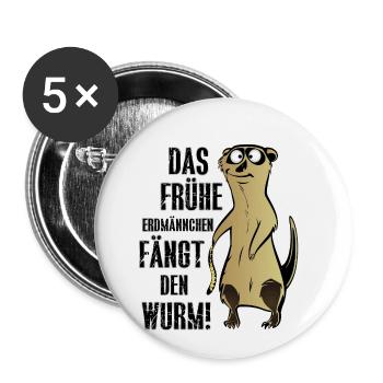 LE PREMIER DAMNING COMMENCE LE VENT! - Lot de 5 petits badges (25 mm) - blanc - Devant