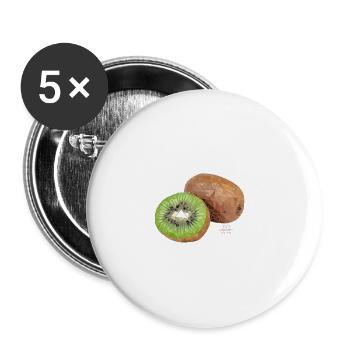 kiwi 1 - Buttons small 1''/25 mm (5-pack) - white - Front
