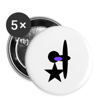 Art Art 358 - Buttons small 1''/25 mm (5-pack) - white - Front