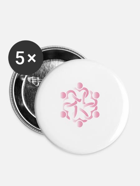 Sozialarbeiter - Sozialpädagoge - Spruch - Leben - Buttons klein 25 mm (5er Pack) - Weiß