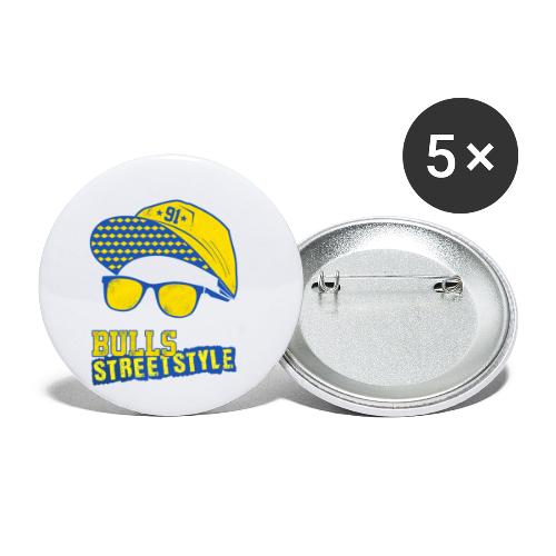 Bulls Streetstyle Yellow - Buttons small 1''/25 mm (5-pack)