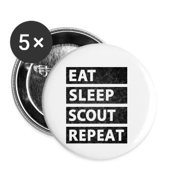 Scout Gift - Buttons small 1''/25 mm (5-pack) - white - Front