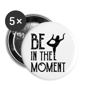 Yoga - Buttons klein 25 mm (5er Pack) - Weiß - Vorne