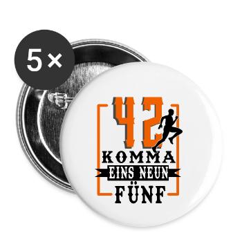 Marathon - Buttons small 1''/25 mm (5-pack) - white - Front