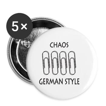 Office Humor - Buttons small 1''/25 mm (5-pack) - white - Front