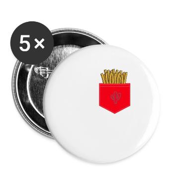 (Frieze in the bag) - Buttons small 1''/25 mm (5-pack) - white - Front