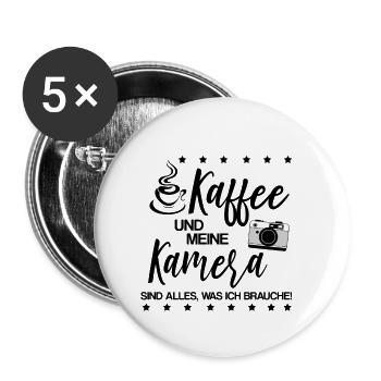Fotografie | Fotografen | Fotografin - Buttons klein 25 mm (5er Pack) - Weiß - Vorne