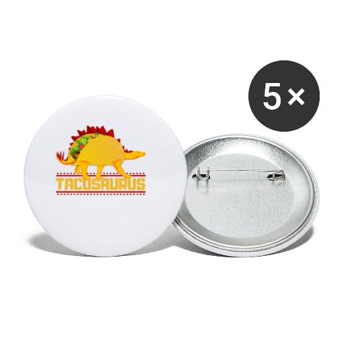 Tacosaurus - Buttons klein 25 mm (5er Pack)