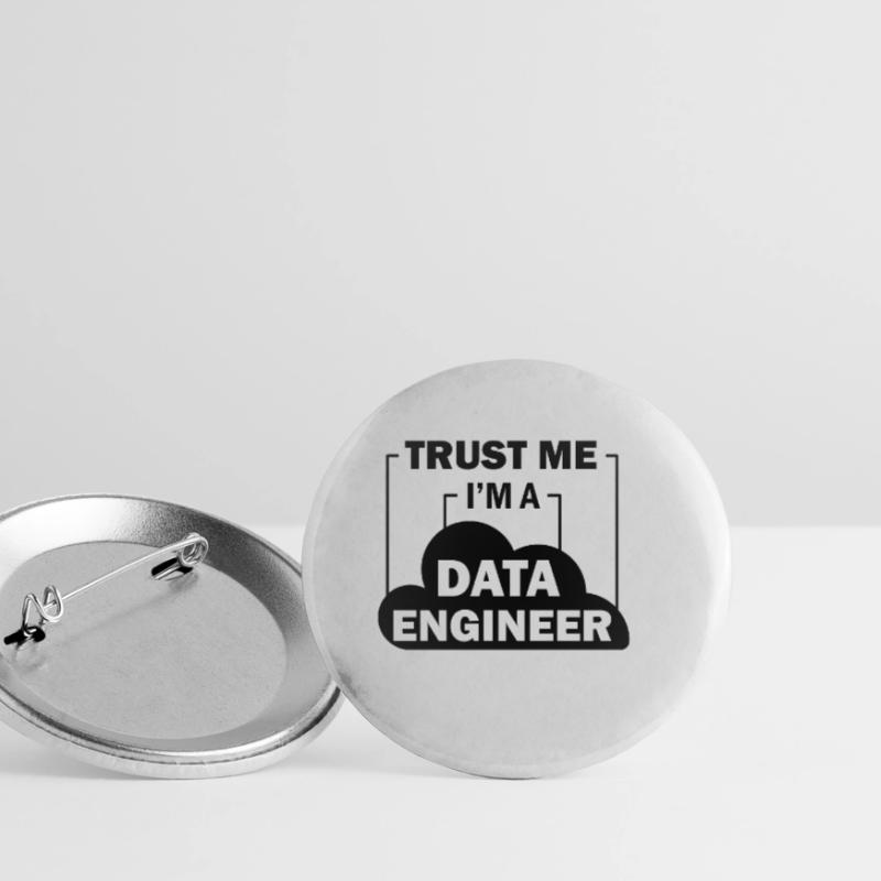 Data Engineer Data Science Buttons klein 25 mm (5er Pack)