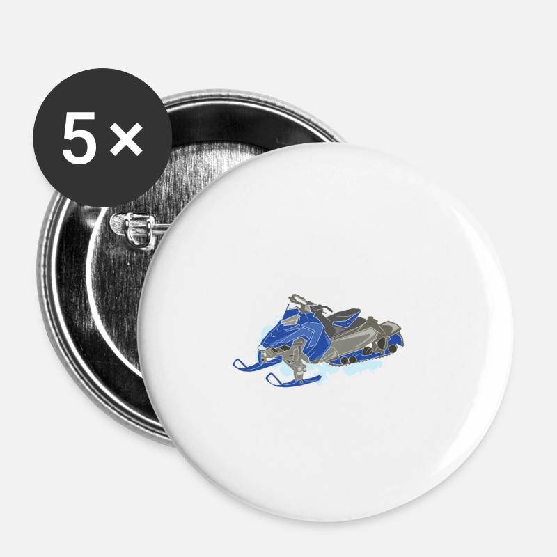 Make Winter Great Again Snowmobil Snowmobile Cold - Buttons small 1''/25 mm (5-pack) - white