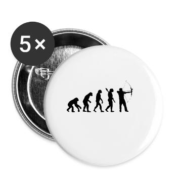 Evolution Sagittarius Archery bow and arrow - Buttons small 1''/25 mm (5-pack) - white - Front