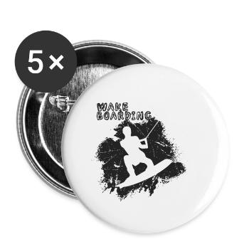 wakeboarder - Buttons small 1''/25 mm (5-pack) - white - Front