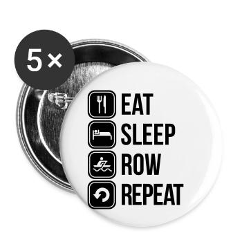 rowing - Buttons small 1''/25 mm (5-pack) - white - Front