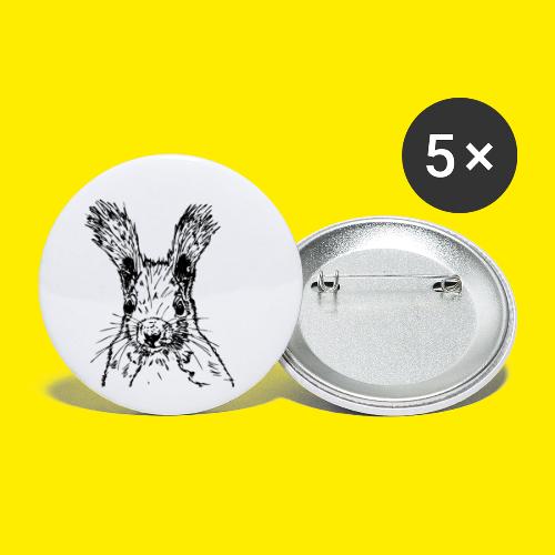 egernstegning - Buttons/Badges lille, 25 mm (5-pack)