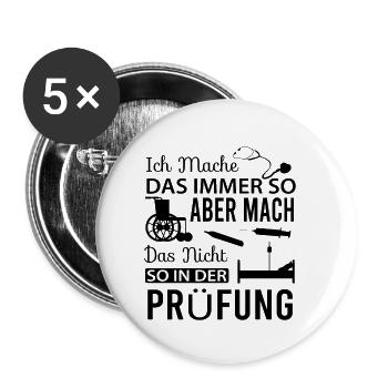 Altenpflegerin Altenpfleger - Buttons klein 25 mm (5er Pack) - Weiß - Vorne