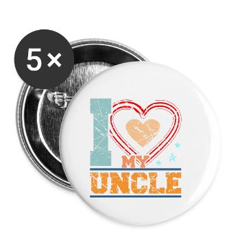 uncle - Buttons small 1''/25 mm (5-pack) - white - Front