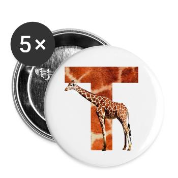 giraffe t - Buttons small 1''/25 mm (5-pack) - white - Front