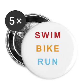 Triathlon - Buttons small 1''/25 mm (5-pack) - white - Front