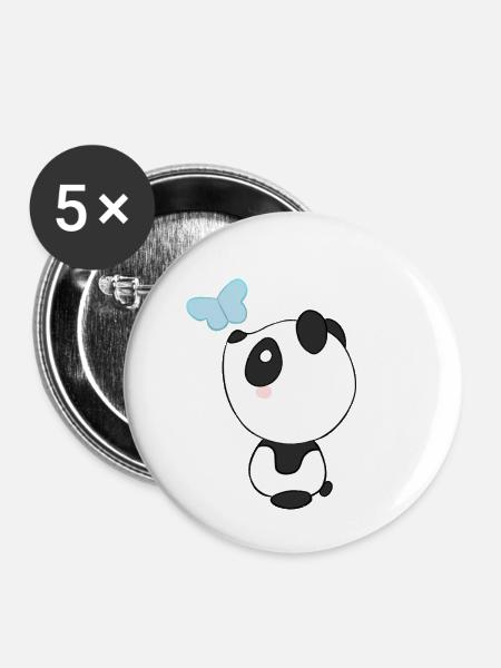 child minion drawing - Buttons small 1''/25 mm (5-pack) - white