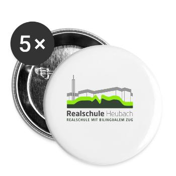 Logo of the Realschule Heubach RSH Schule Heubach - Buttons small 1''/25 mm (5-pack) - white - Front