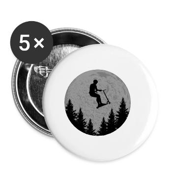 Scooter - Buttons klein 25 mm (5er Pack) - Weiß - Vorne