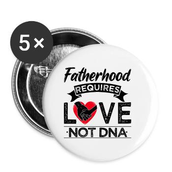 Stepfather fatherhood gift - Buttons small 1''/25 mm (5-pack) - white - Front