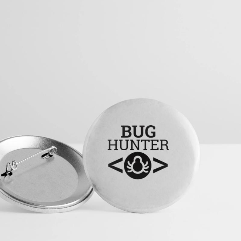 "Bug Hunter" | Informatik, Programmierer Buttons klein 25 mm (5er Pack)