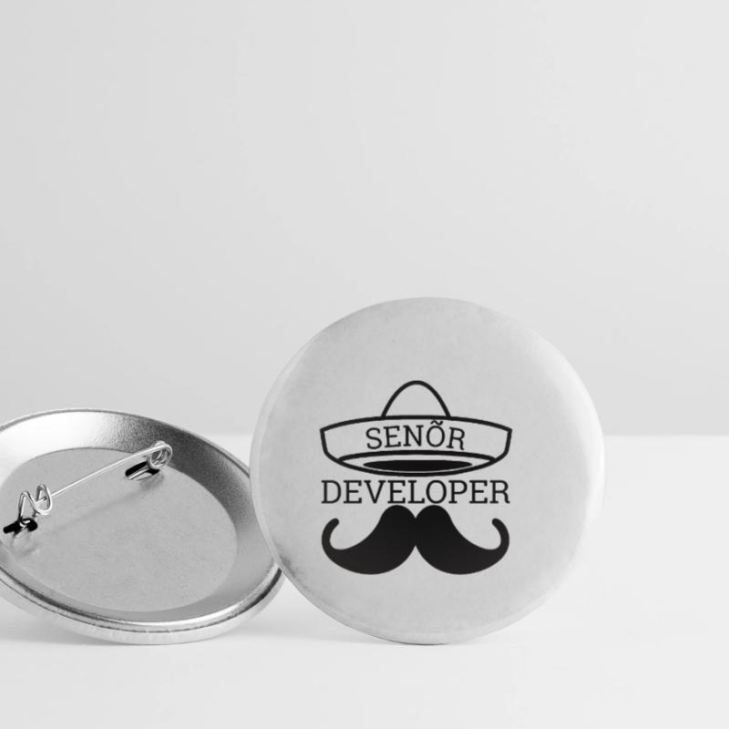 « Senor Developer, Senior Developer » | Programmeurs Lot de 5 petits badges (25 mm)