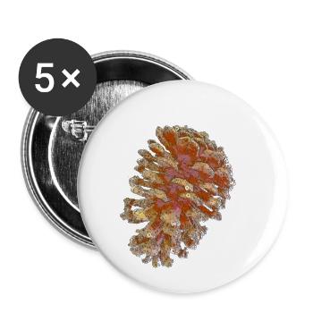 cones - Buttons small 1''/25 mm (5-pack) - white - Front