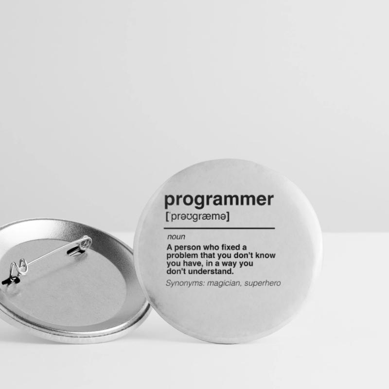 Lustig Software Entwickler Engineer Programmierer Buttons klein 25 mm (5er Pack)