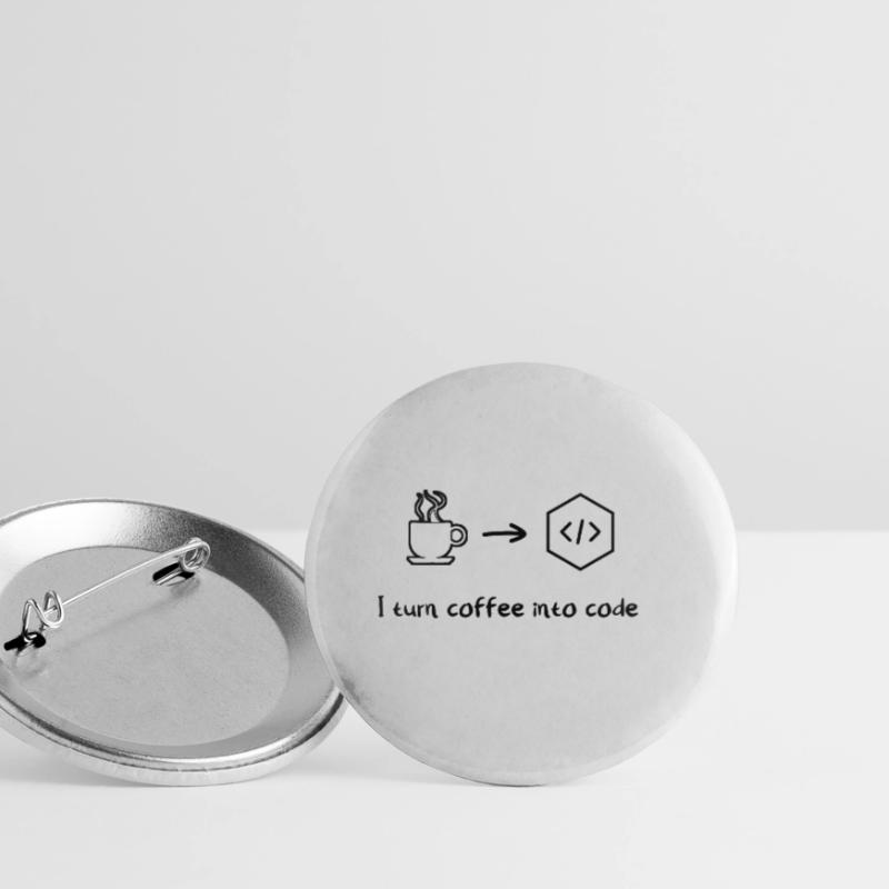 Coffee software developer engineer programmer Buttons small 1''/25 mm (5-pack)