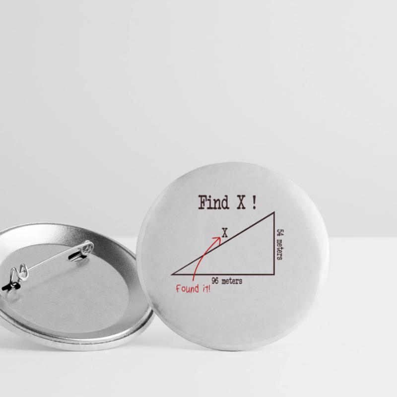Math Math Meme Find X Found It Pythagore Lot de 5 petits badges (25 mm)