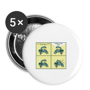 Auf den Rücken klopfen Motiviert und inspiriert Ge - Buttons klein 25 mm (5er Pack) - Weiß - Vorne