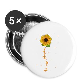 Ich hasse Menschen - Buttons klein 25 mm (5er Pack) - Weiß - Vorne