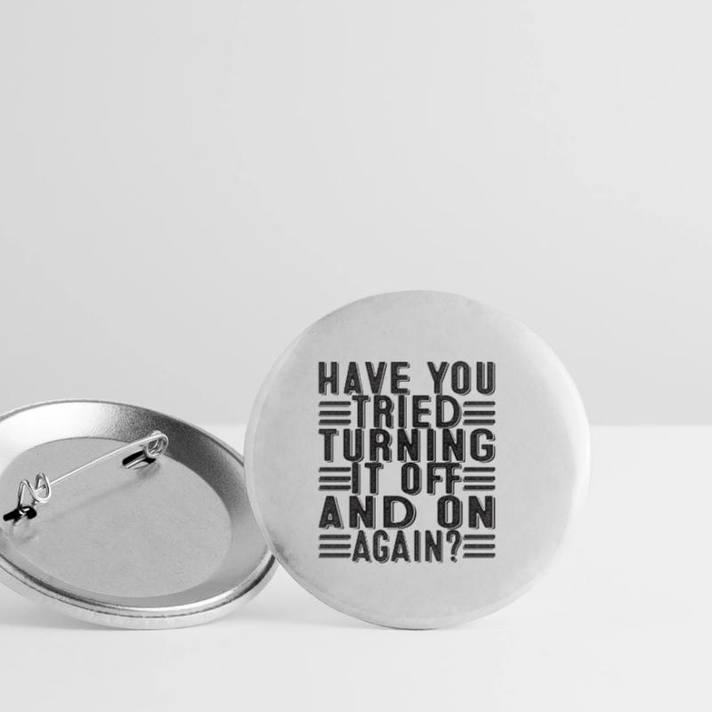 Programmeur Support Tech Admin disant drôle Lot de 5 petits badges (25 mm)