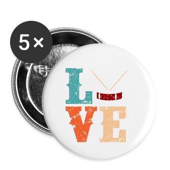 Drums - Buttons small 1''/25 mm (5-pack) - white - Front
