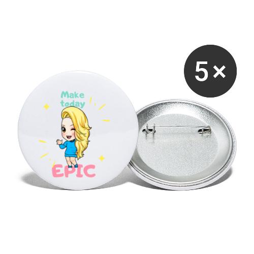 make today epic - Små knappar 25 mm (5-pack)