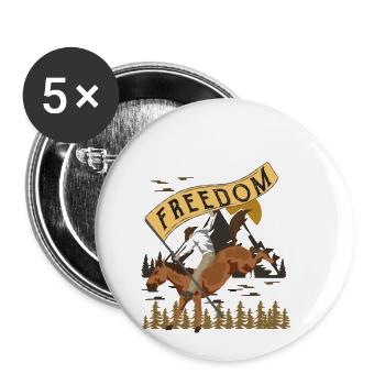 cowboy - Buttons small 1''/25 mm (5-pack) - white - Front