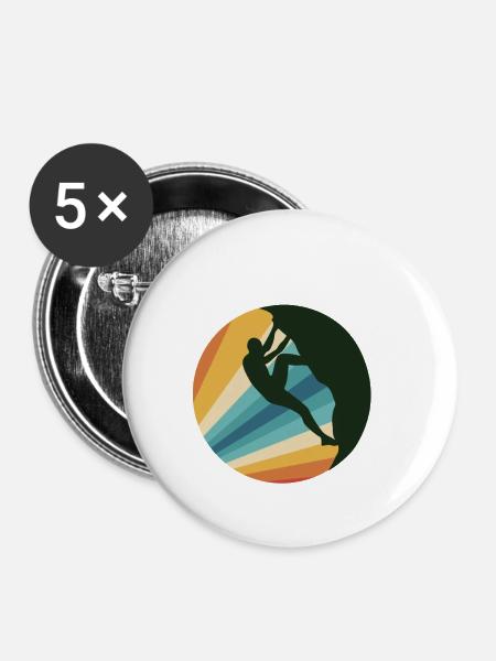 rock climbing - Buttons klein 25 mm (5er Pack) - Weiß