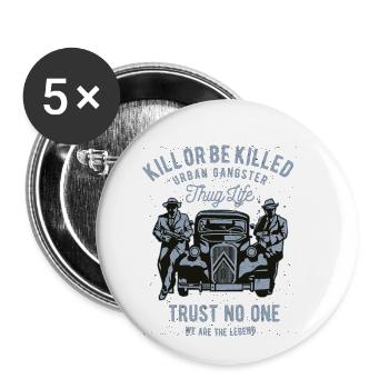 Kill Or Be Killed - Buttons small 1''/25 mm (5-pack) - white - Front