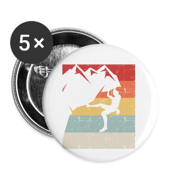 Climbing - Buttons small 1''/25 mm (5-pack) - white - Front