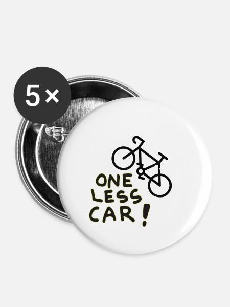 Nachhaltigkeit - Buttons klein 25 mm (5er Pack) - Weiß