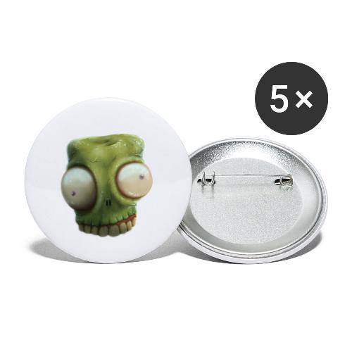 Zombie - Buttons klein 25 mm (5er Pack)