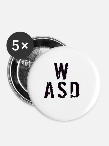 WASD Gaming - Buttons klein 25 mm (5er Pack) - Weiß