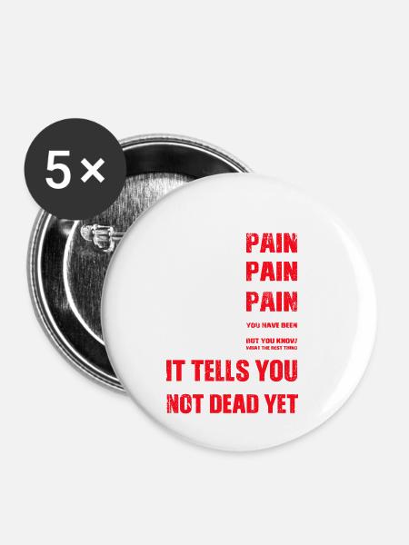 Spartaner Molon Labe - Buttons klein 25 mm (5er Pack) - Weiß