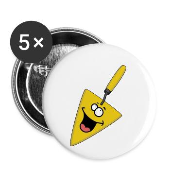 Merry Maurerkelle Artisan Tool - Buttons small 1''/25 mm (5-pack) - white - Front