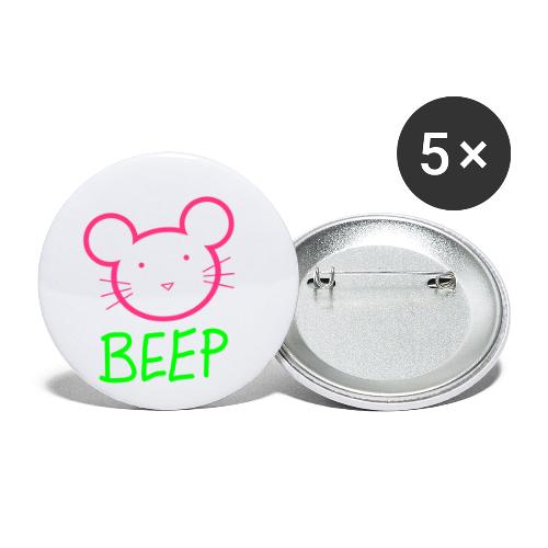 BEEP MOUSE - Buttons klein 25 mm (5er Pack)