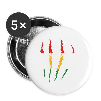 Kurdistan - Buttons klein 25 mm (5er Pack) - Weiß - Vorne