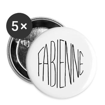 Fabian gift - Buttons small 1''/25 mm (5-pack) - white - Front