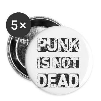 ErSa. Punk ist nicht tot - Buttons klein 25 mm (5er Pack) - Weiß - Vorne